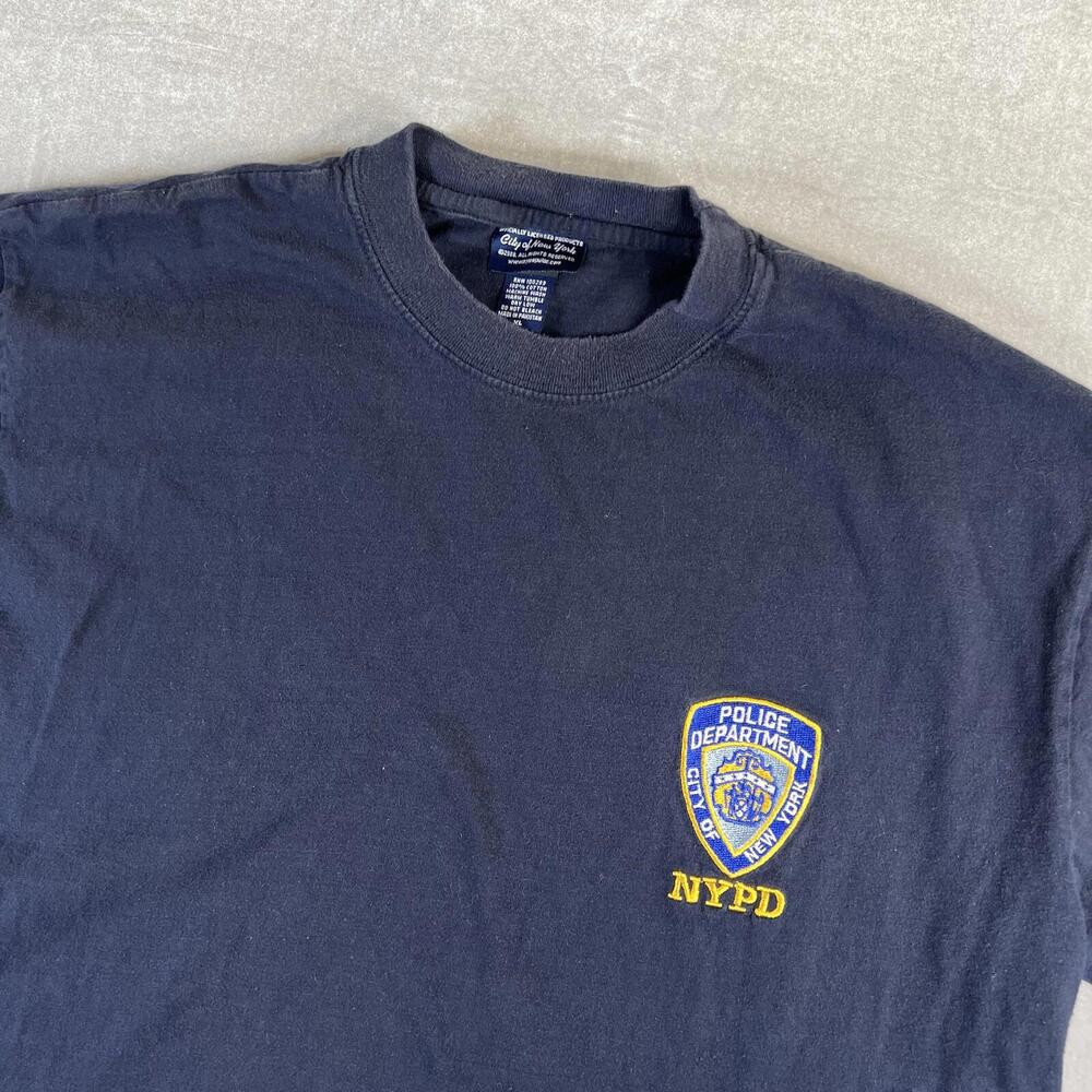 Police Black Short Sleeve NYPD Tee - Picture 2 of 7